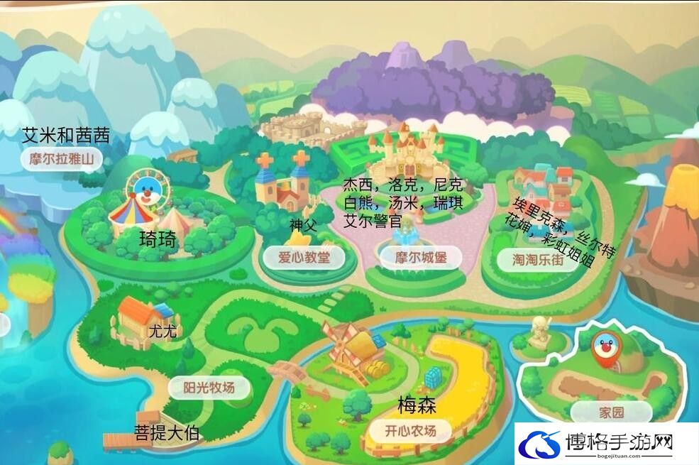 《摩尔庄园》杰西位置介绍