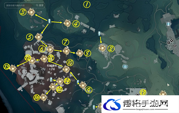 鸣潮归墟港市声匣在哪里-归墟港市19个声匣位置分享图三