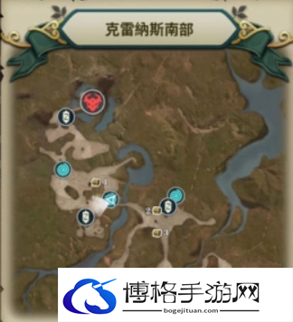 二之国：交错世界克雷纳斯南部宝箱位置大全图二