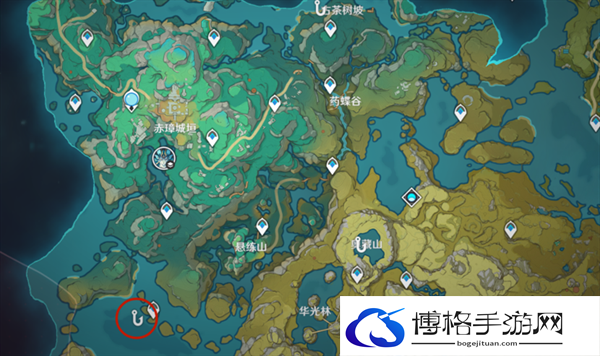 原神4.4玉玉心羽鲈都在那-玉玉心羽鲈钓鱼点位置图六 原神4.4玉玉心羽鲈都在那-玉玉心羽鲈钓鱼点位置图六