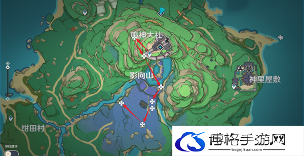 原神4.3绯樱绣球如何快速采集-绯樱绣球采集路线攻略图四 原神4.3绯樱绣球如何快速采集-绯樱绣球采集路线攻略图四