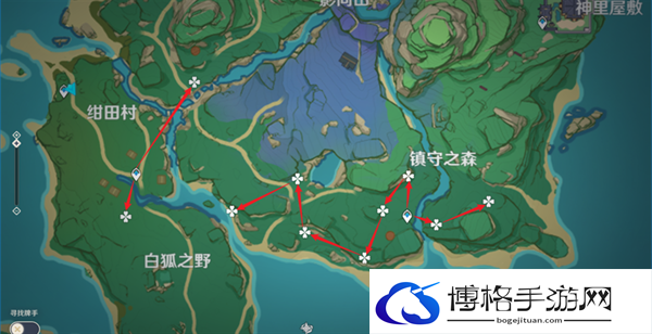 原神4.3绯樱绣球如何快速采集-绯樱绣球采集路线攻略图八 原神4.3绯樱绣球如何快速采集-绯樱绣球采集路线攻略图八