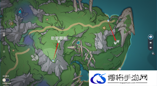 原神4.2浊水幻灵如何快速收集-浊水幻灵快速收集路线图三 原神4.2浊水幻灵如何快速收集-浊水幻灵快速收集路线图三