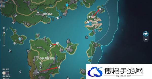 原神4.2浊水幻灵如何快速收集-浊水幻灵快速收集路线图六 原神4.2浊水幻灵如何快速收集-浊水幻灵快速收集路线图六
