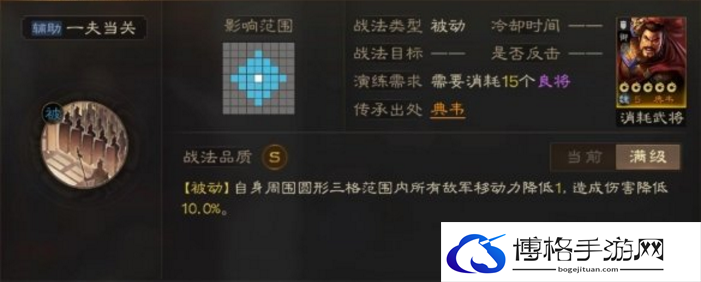 三国志战棋版一夫当关战法用起来如何-一夫当关战法解析
