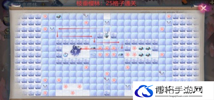 阴阳师雪落樱祭樱林路线图四