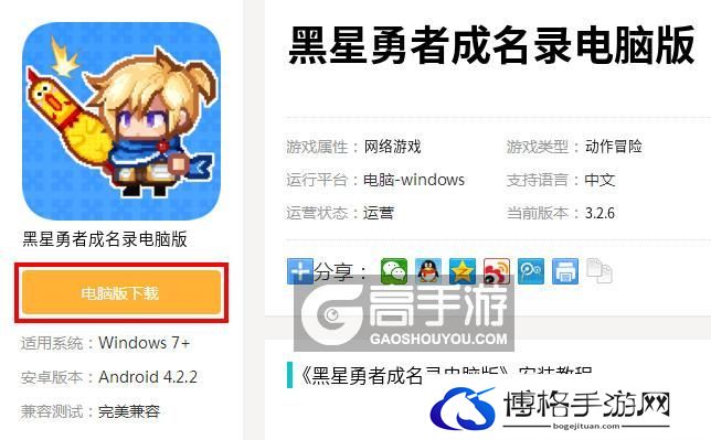  黑星勇者成名录电脑版下载