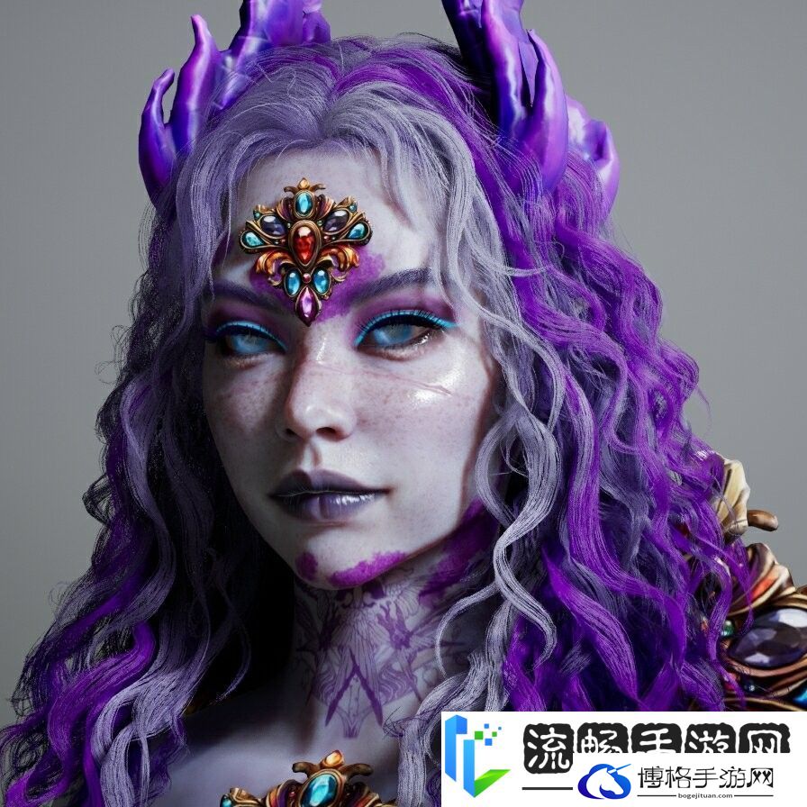inZOI紫发古神捏脸分享