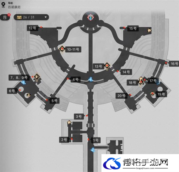 崩坏星穹铁道2.2匹诺康尼大剧院20只折纸小鸟位置大全图二