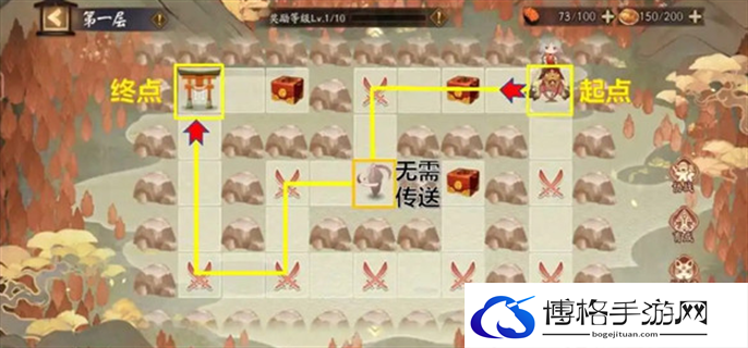 阴阳师福神巡礼退治海妖地图通关路线图图二