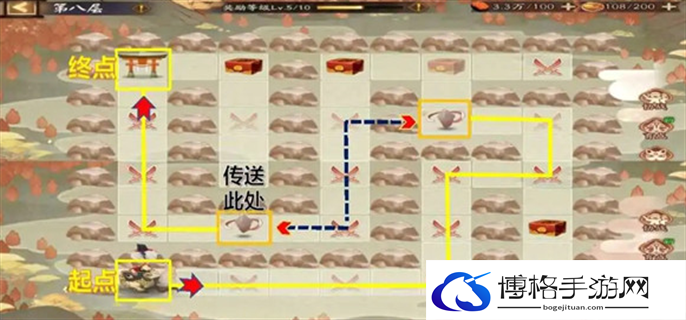 阴阳师福神巡礼退治海妖地图通关路线图图九