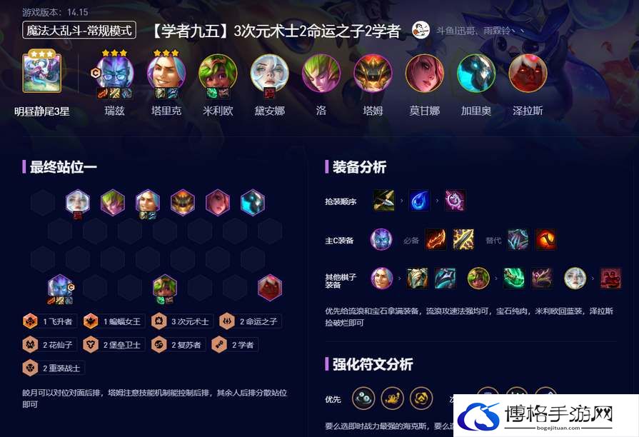 云顶之弈s12九五阵容攻略大全-宠物搭配最强组合秘籍