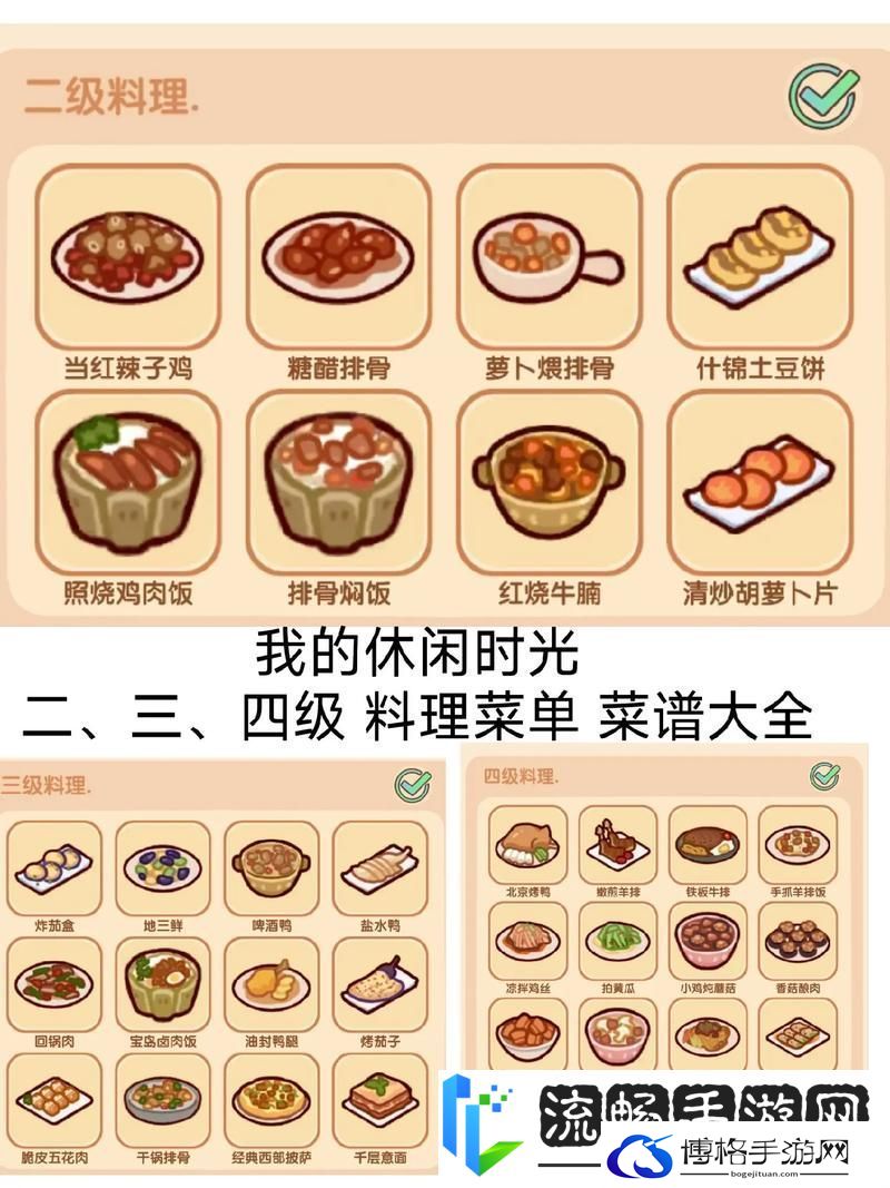 小森生活四级料理食谱全解锁