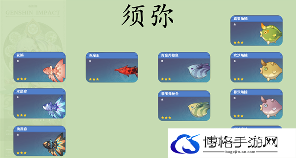 原神提瓦特可钓鱼鱼种类有多少-提瓦特最新可钓鱼鱼种类汇总图八