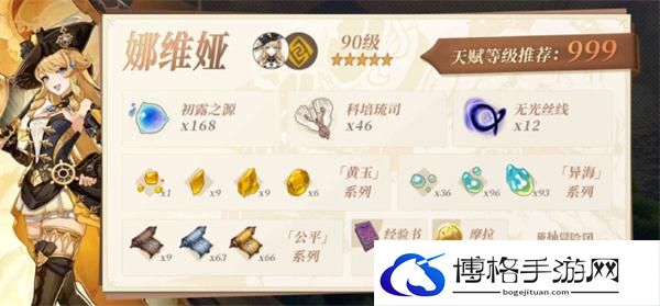 原神4.3娜维娅突破材料如何快速收集-突破材料收集路线攻略图一