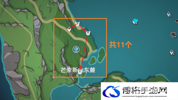 原神4.3娜维娅突破材料如何快速收集-突破材料收集路线攻略图十三