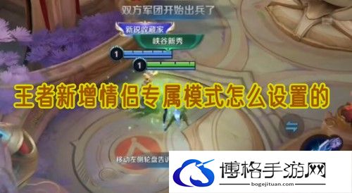 王者新增情侣专属模式怎么设置的-竞技场战，无敌秘诀