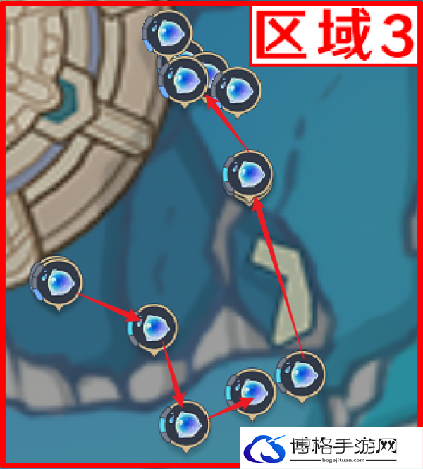 原神4.2初露之源如何快速收集-快速收集路线图五