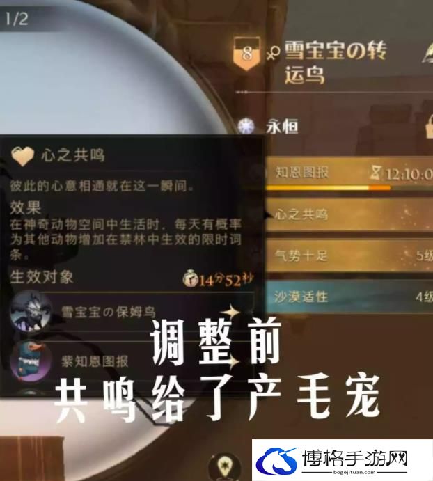 哈利波特魔法觉醒宠物共鸣怎么开？宠物共鸣开启方法介绍-如何选择合适的战斗场景