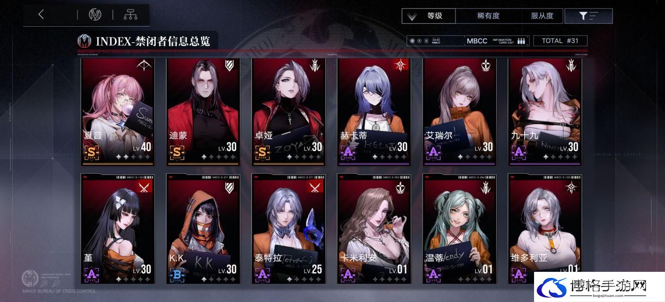 无期迷途角色强度排行榜一览