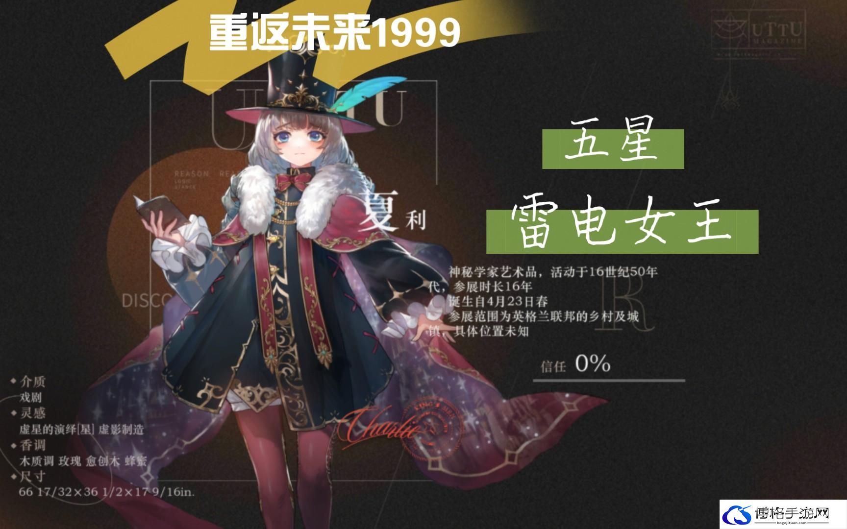 重返未来1999角色图鉴大全