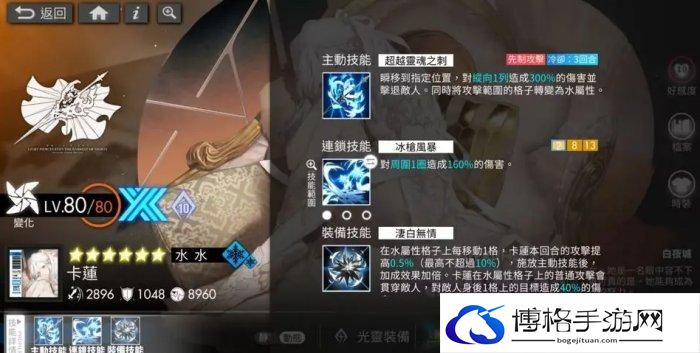 《白夜极光》卡莲怎么养成 水系光灵卡莲养成方式分享