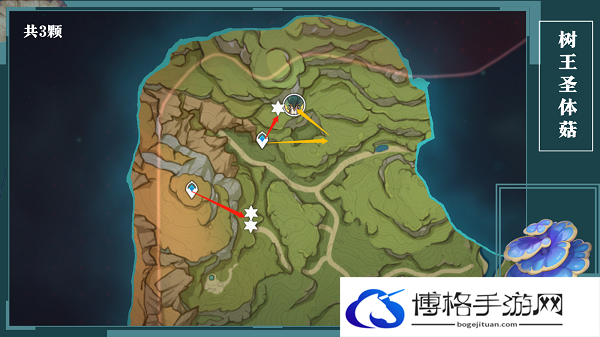 原神树王圣体菇采集路线