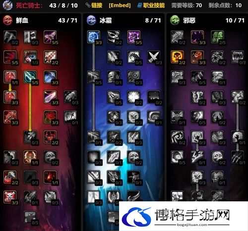 魔兽世界WLK版本DK坦天赋怎么点