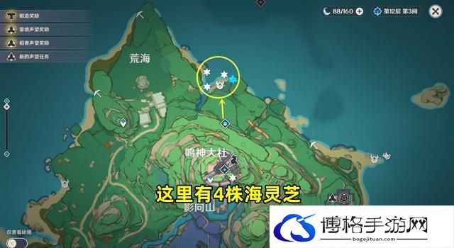 原神海灵芝分布图汇总-原神2.8海灵芝具体位置一览