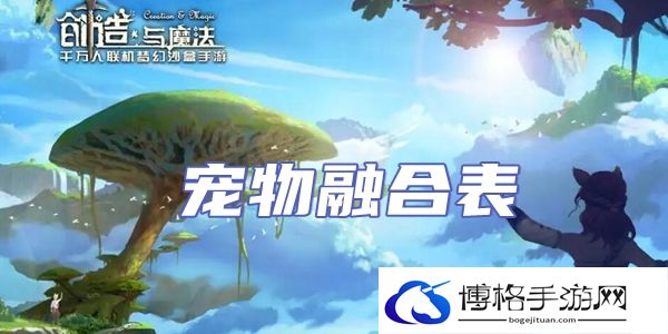 创造与魔法宠物融合表2022-2022宠物融合大全